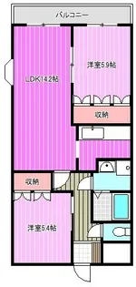 オーエム八千代北【3階】の間取り