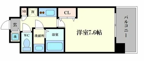 スプランディッド中之島WEST【2階】の間取り