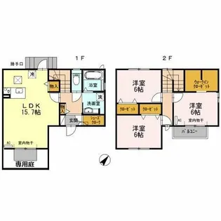 セジュールウィット井田町の間取り