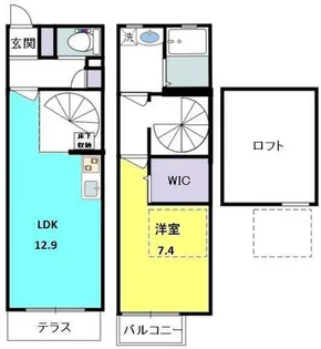 リシェス甲子園【A1号室】の間取り