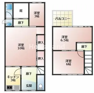 和歌山県和歌山市本町9丁目【一戸建】の間取り