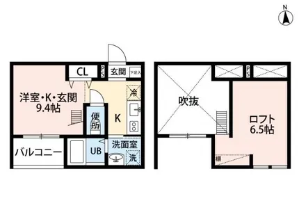 Arcadia【102号室】の間取り