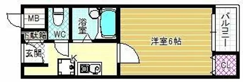 RX富田林【1階】の間取り