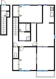 アクシス大島【2階】の間取り