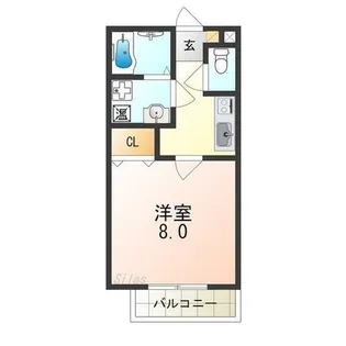 メゾングランデ【1階】の間取り