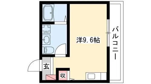 LE COCON新川町Ⅰ【201号室】の間取り