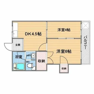 濱田マンション【1階】の間取り