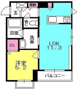 シャーメゾンファミリア【3階】の間取り