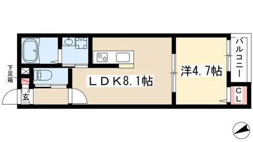 Embellir Trois【2階】の間取り