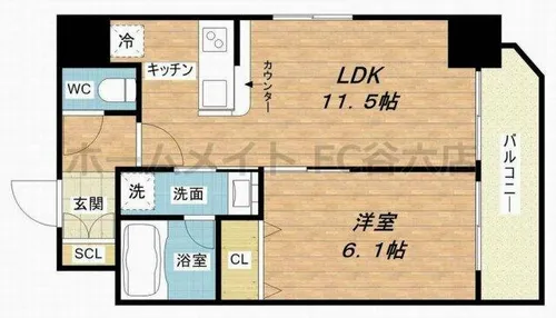 スプランディッド安土町【12階】の間取り