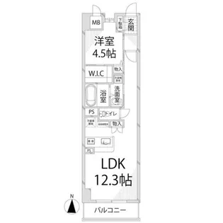 キャッスルコート土山【303号室】の間取り