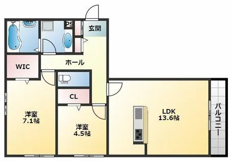ラフィーナ【3階】の間取り
