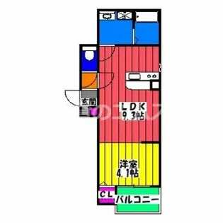 ボイルストンスイート井尻駅前【3階】の間取り