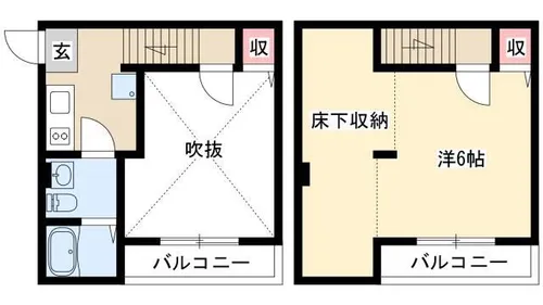 カーサ アージョ【101号室】の間取り