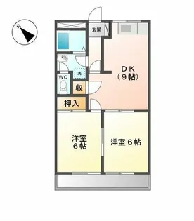 新町ハイツ【101号室】の間取り