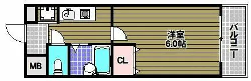 メゾン和泉【1階】の間取り