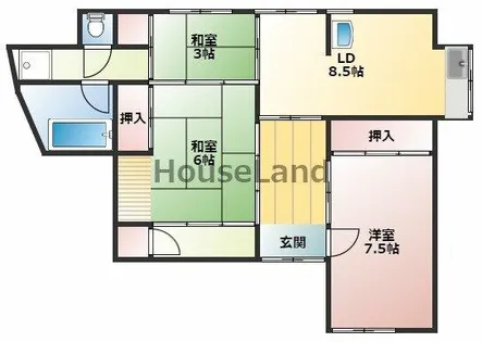 和歌山県紀の川市名手市場【一戸建】の間取り