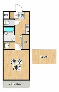 メルベーユ【3階】の間取り