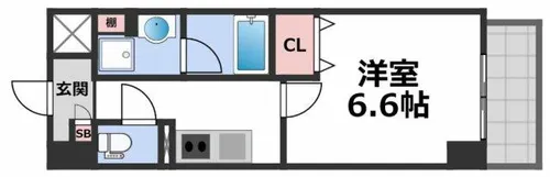 AKASHI ENTERPRISE【4階】の間取り