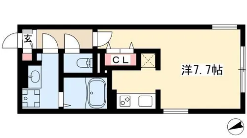 LUORE城西【0303号室】の間取り