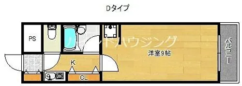 ビバリーヒルズ玉出西【1階】の間取り