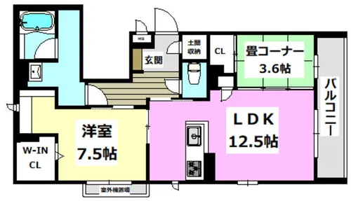 LA MAISON ROSE【2階】の間取り
