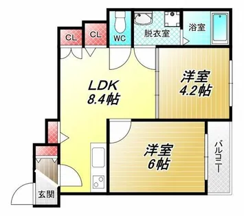 F asecia bonheur【3階】の間取り