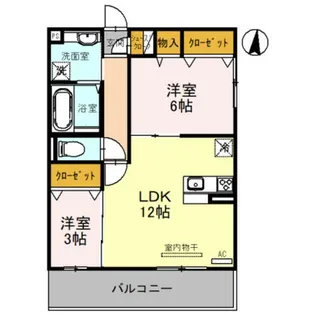 ラ ネージュ【2階】の間取り