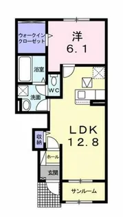 サジュールK【1階】の間取り
