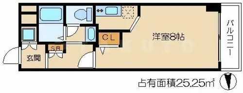 ドルス百万遍【702号室】の間取り