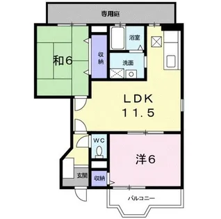 フローラ【1階】の間取り