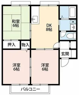 コートビレッジさとB【201号室】の間取り