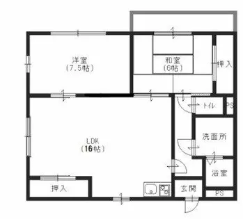 ハイツ旭が丘【301号室】の間取り