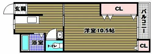 山本ハイツ【1階】の間取り