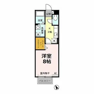 ボン・ヴォヤージュ B【205号室】の間取り