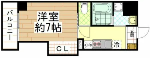 みおつくし鷺洲【7階】の間取り