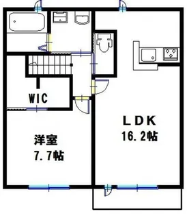 コンフォート北条【203号室】の間取り