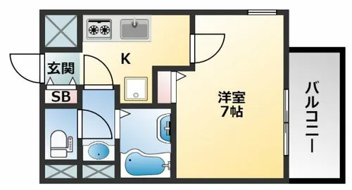 M’プラザ布施駅前参番館【4階】の間取り