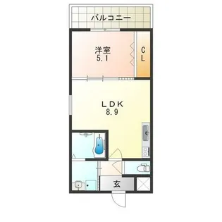 フジパレスクレアトゥール正覚寺2【2階】の間取り