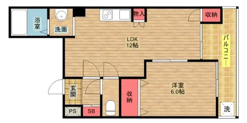 イル・ソーレ九条【302号室】の間取り