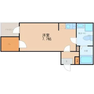 カーサルピナスティーアール【101号室】の間取り