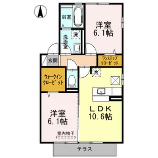 ソレイユ ドゥ【1階】の間取り