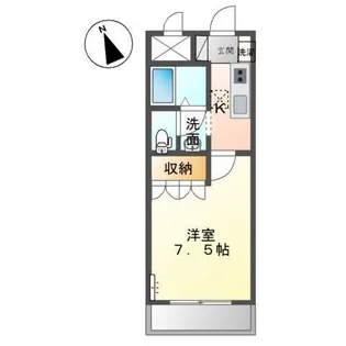 シャルマン・中島【1階】の間取り