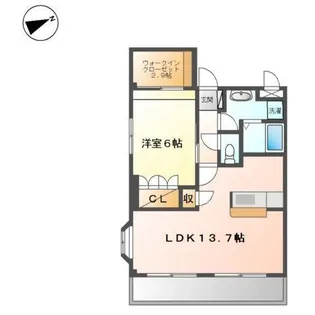 West Hills 弐番館【2階】の間取り