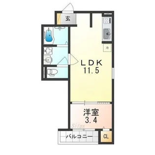 F+style南新町【3階】の間取り