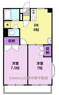 サンシャインコート東合川【1階】の間取り