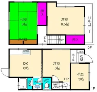 兵庫県高砂市春日野町【一戸建】の間取り