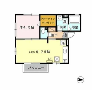 メゾン リヴェール【1階】の間取り