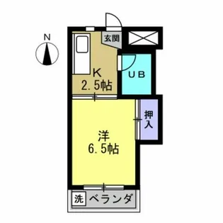キャンパスひまわり住吉【205号室】の間取り