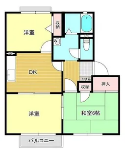 ケンズフォーレス【2階】の間取り